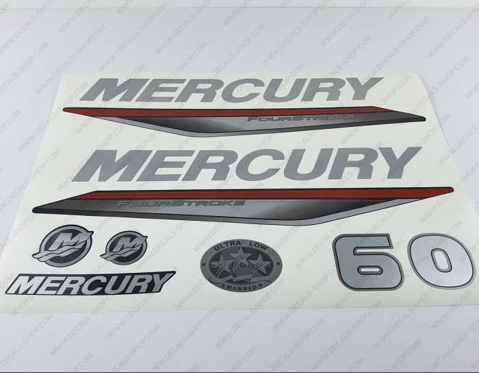 Mercury 60HP Four Stroke 2019-2022 Outboard Decal Kit